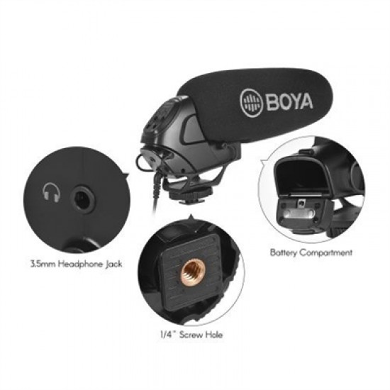 BOYA BY-BM3031 Unidirectional Camera Microphone for DSLRs